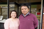 店主　北村良之さん、北村緑さん